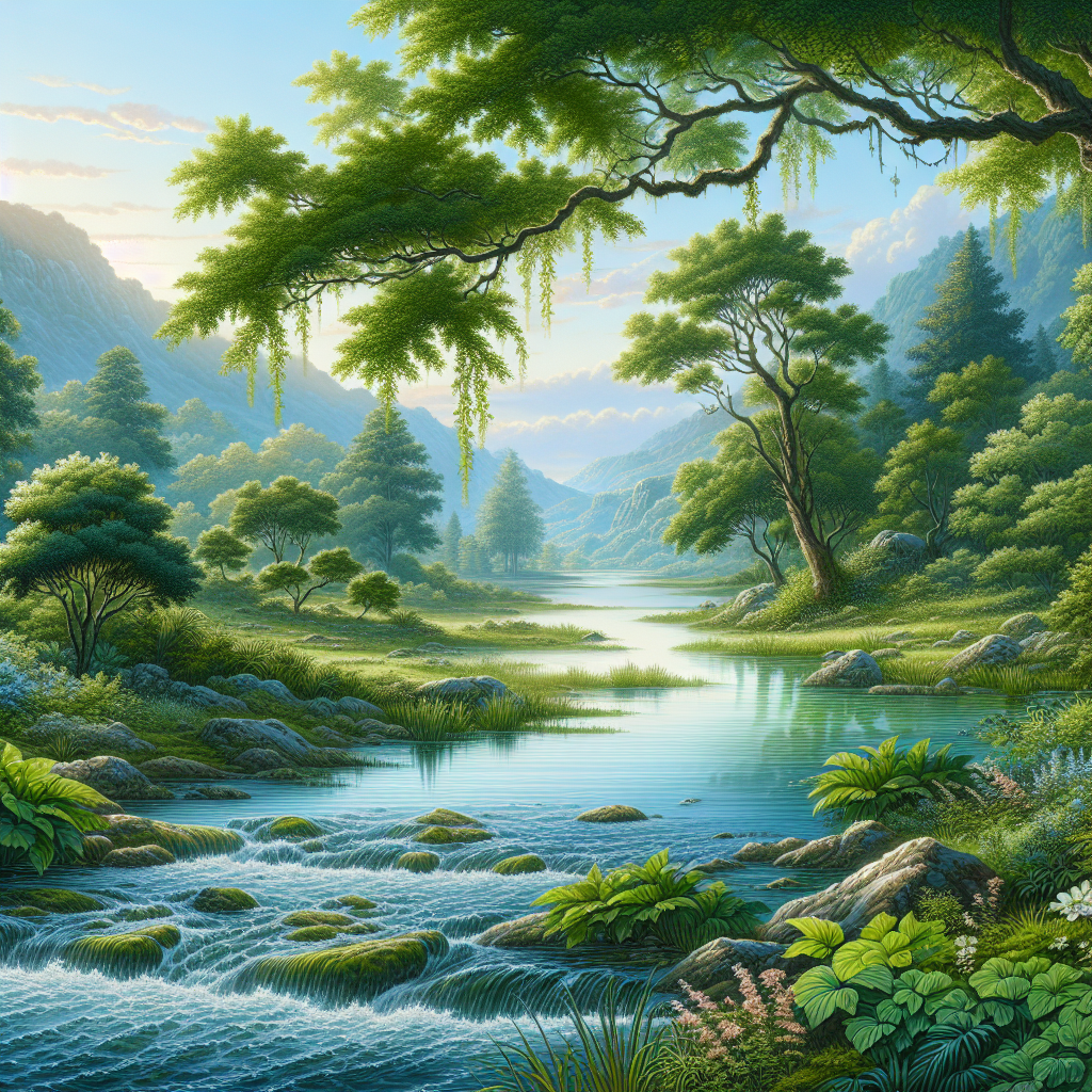 A tranquil and realistic nature scene inspired by a given URL.