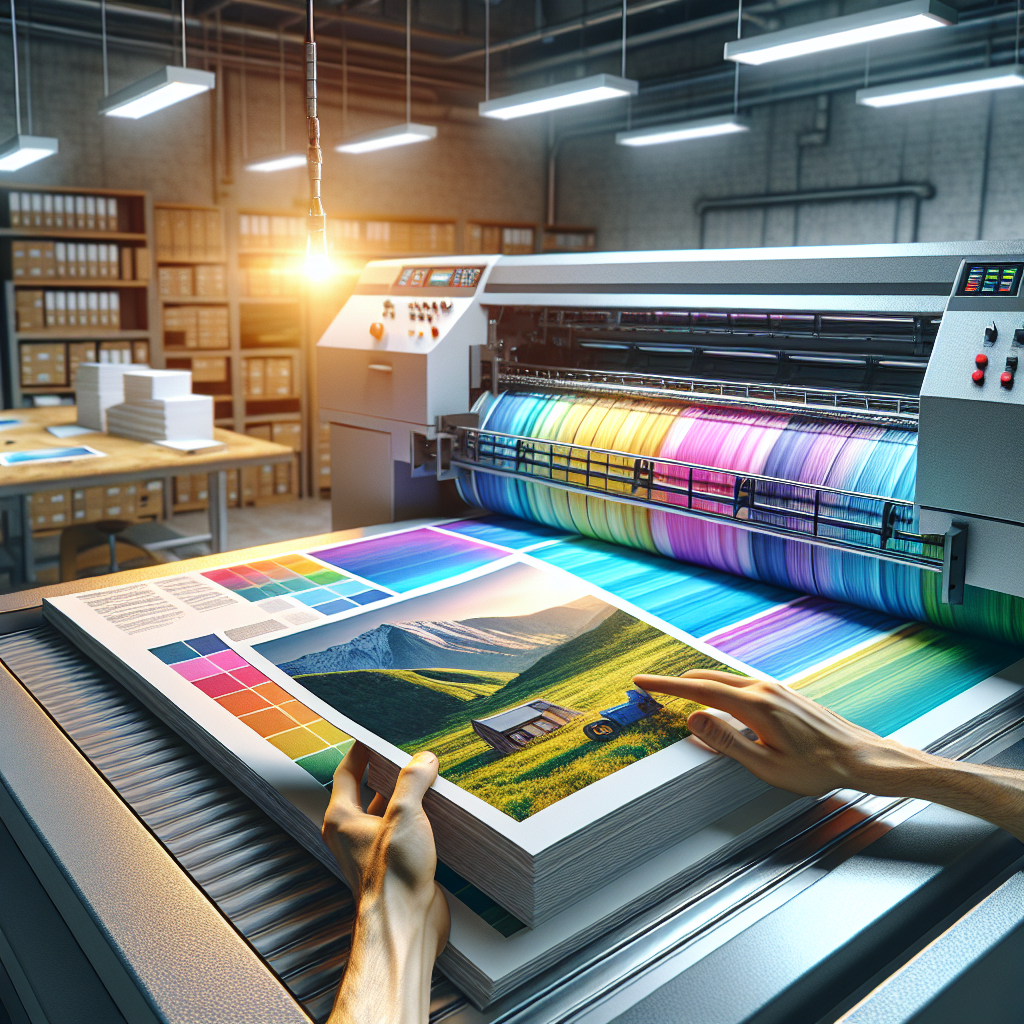 A modern photobook being printed in a professional studio.