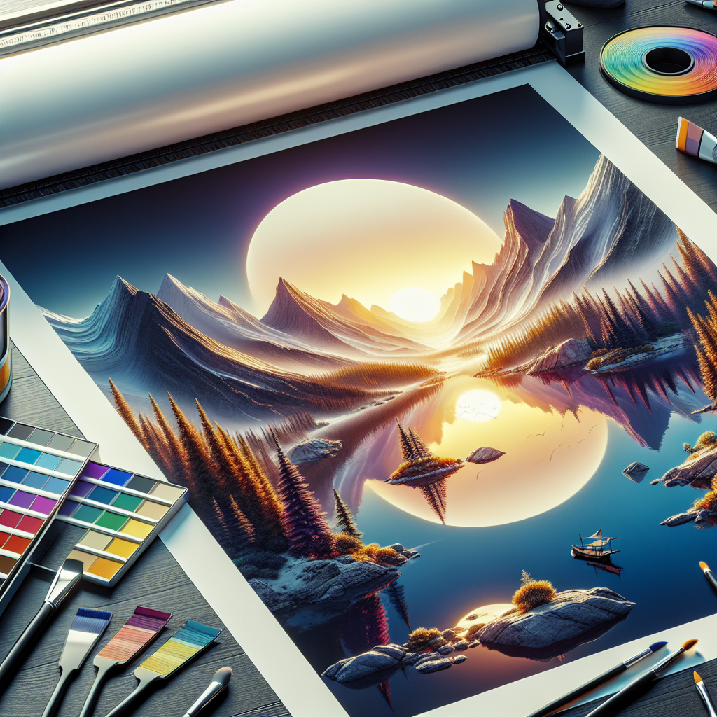A realistic depiction capturing the essence and details of a print-on-demand introduction image.