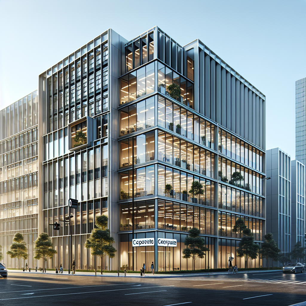 Realistic depiction of the Klook headquarters building.