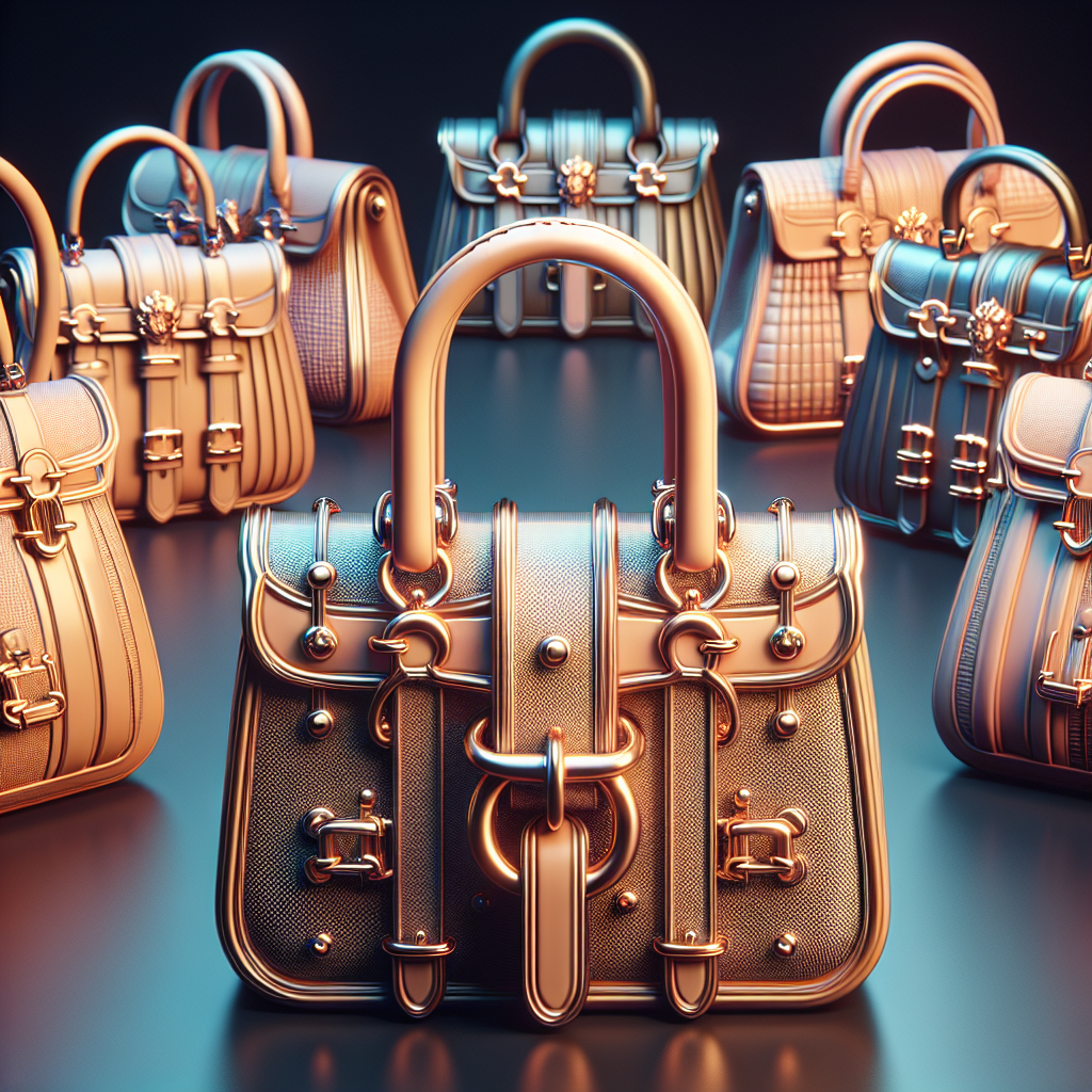 A collection of Hermes Constance bags with realistic textures and colors.