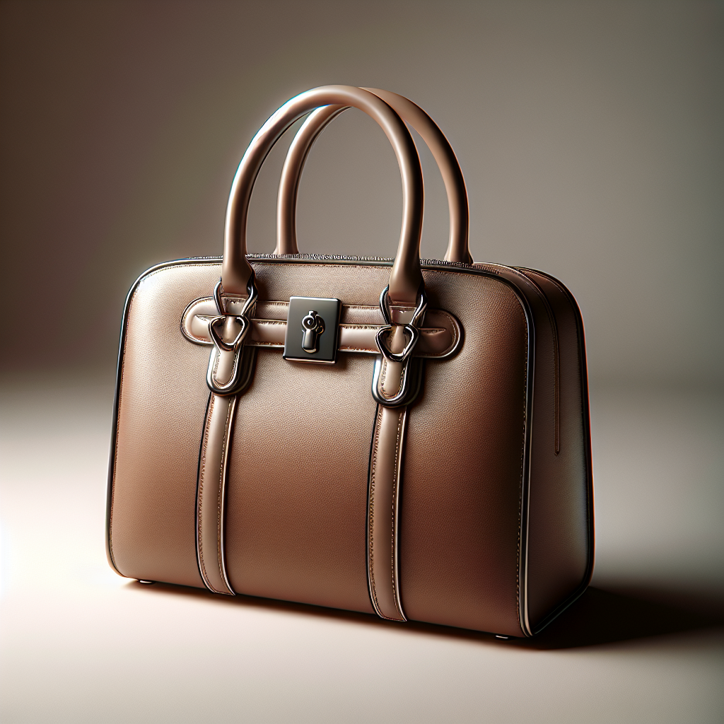 Realistic rendering of the Hermes Kelly bag based on the image provided in the URL.