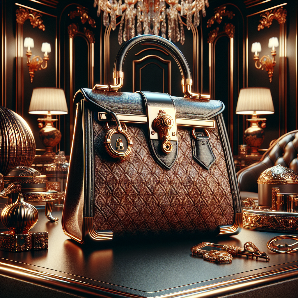 A Hermes Kelly handbag in an upscale, tasteful setting.