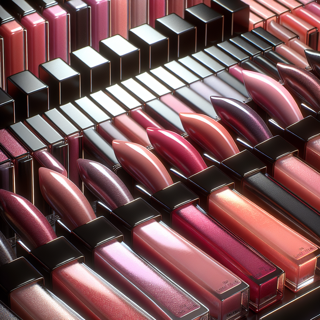 A realistic image of Chanel lip gloss range.