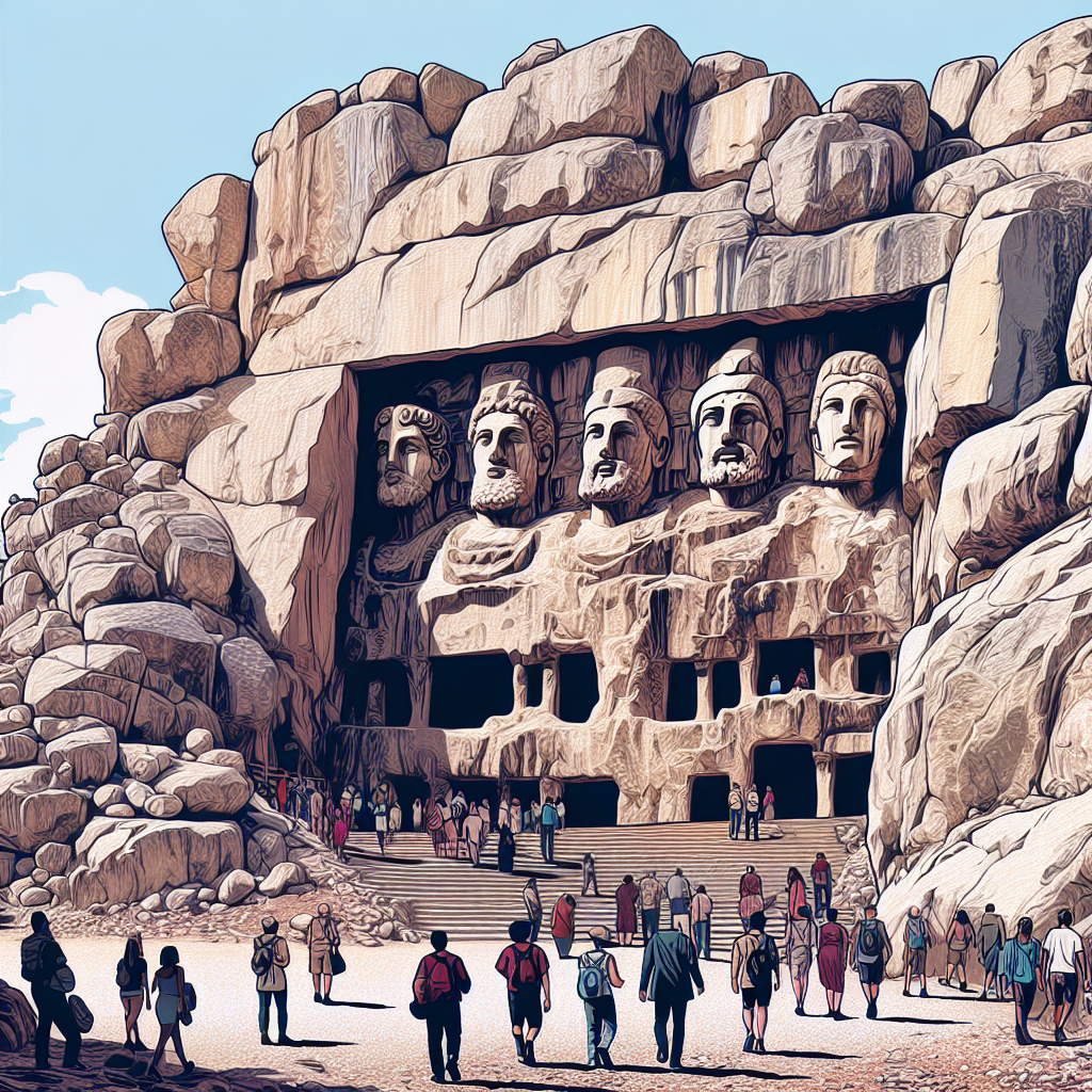 realistic image of mount rushmore with cave tours.