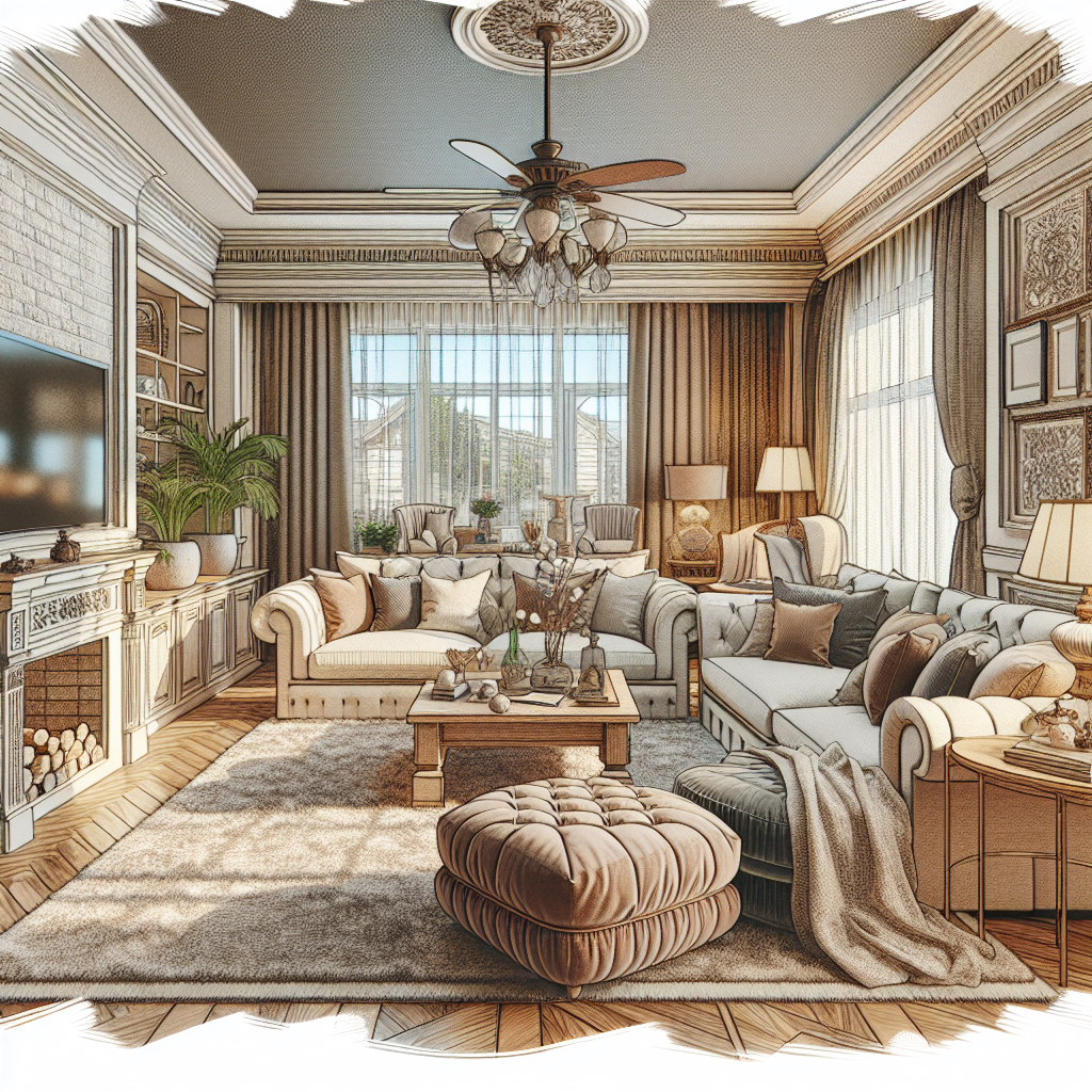 Realistic depiction of a cozy living room that resembles the style in the provided URL.