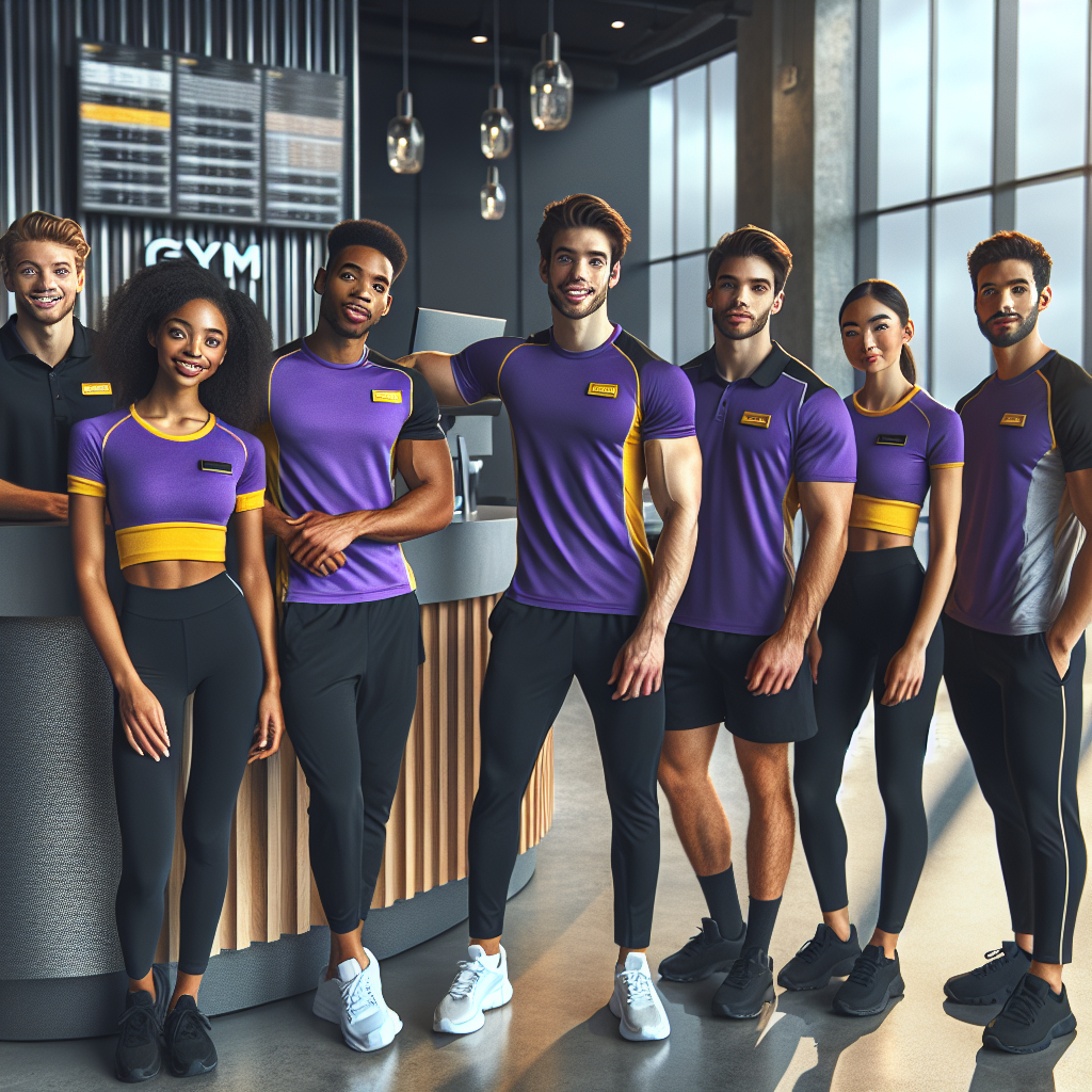 Planet Fitness employees in uniform inside the gym, embodying a friendly work environment.