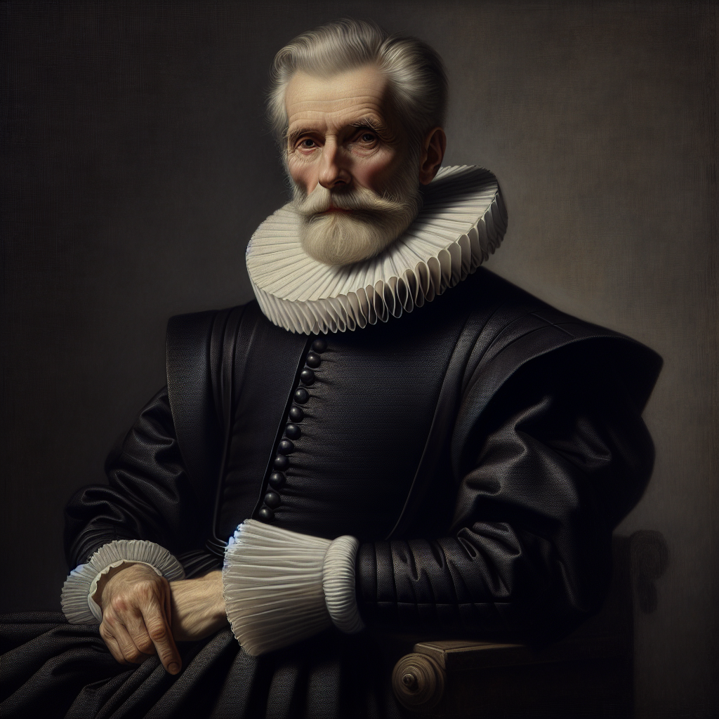 A realistic digital recreation of the portrait of St. Philip Neri.