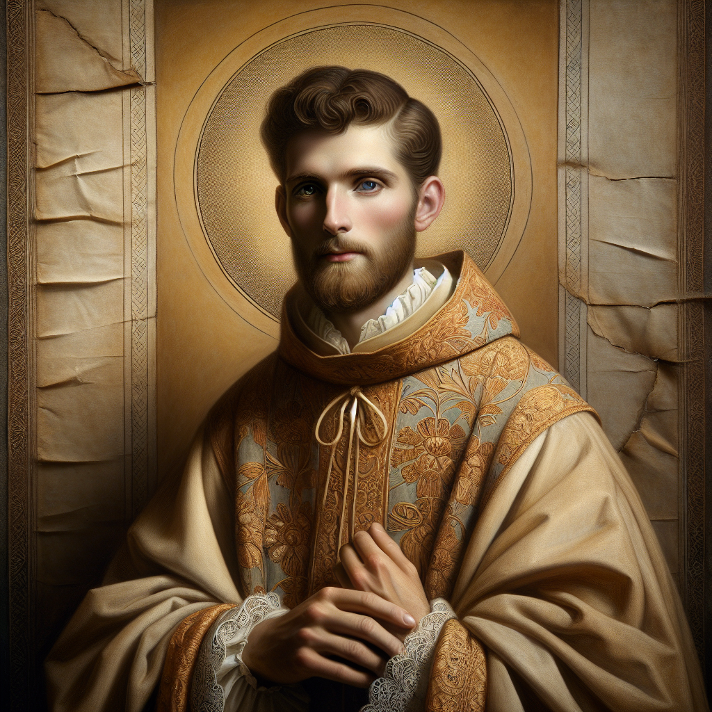 A lifelike recreation of the portrait of St. Philip Neri from the provided URL.