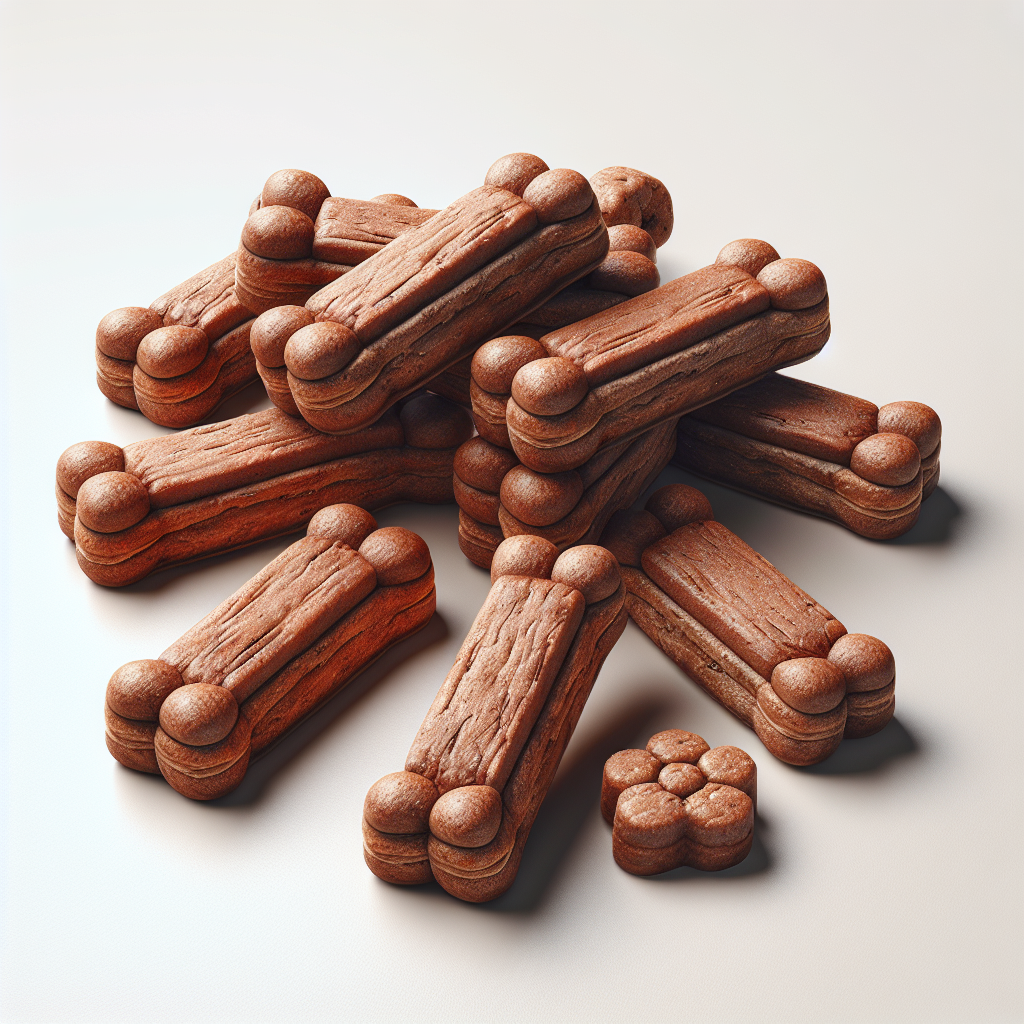 Realistic depiction of Milk-Bone dog treats.