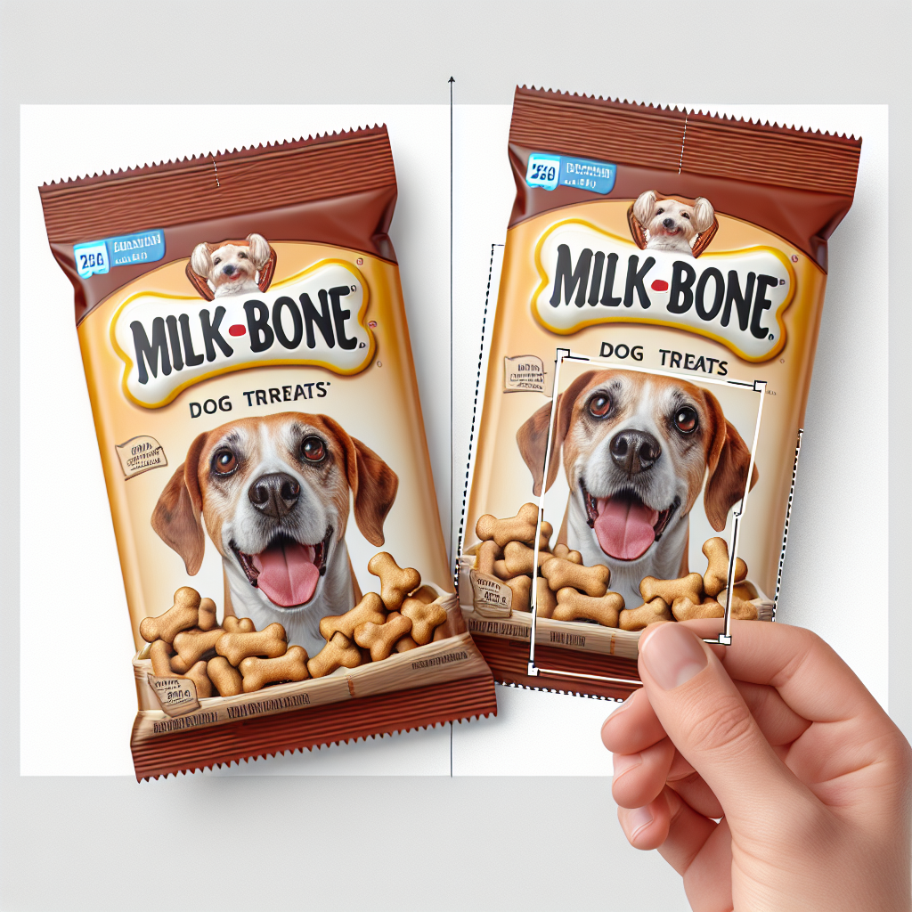 A realistic image of Milk-Bone dog treats packaging.