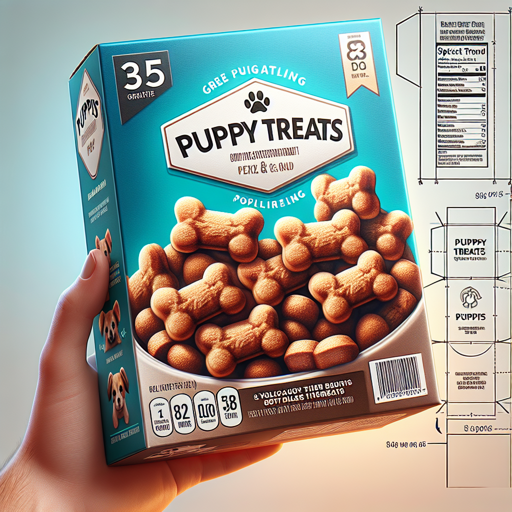 Milk-Bone puppy treats in their packaging, displayed realistically with detailed text and graphics.