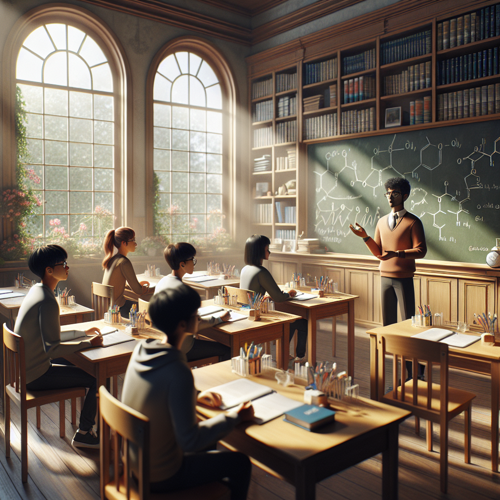A classroom setting for CSIR NET Life Science coaching with students engaged in learning.