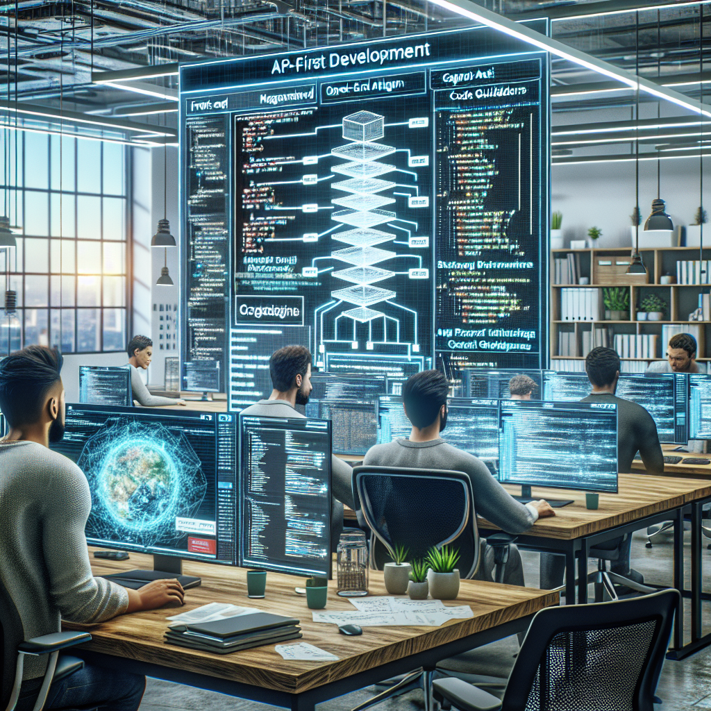A modern software development workspace focused on API-First Development.