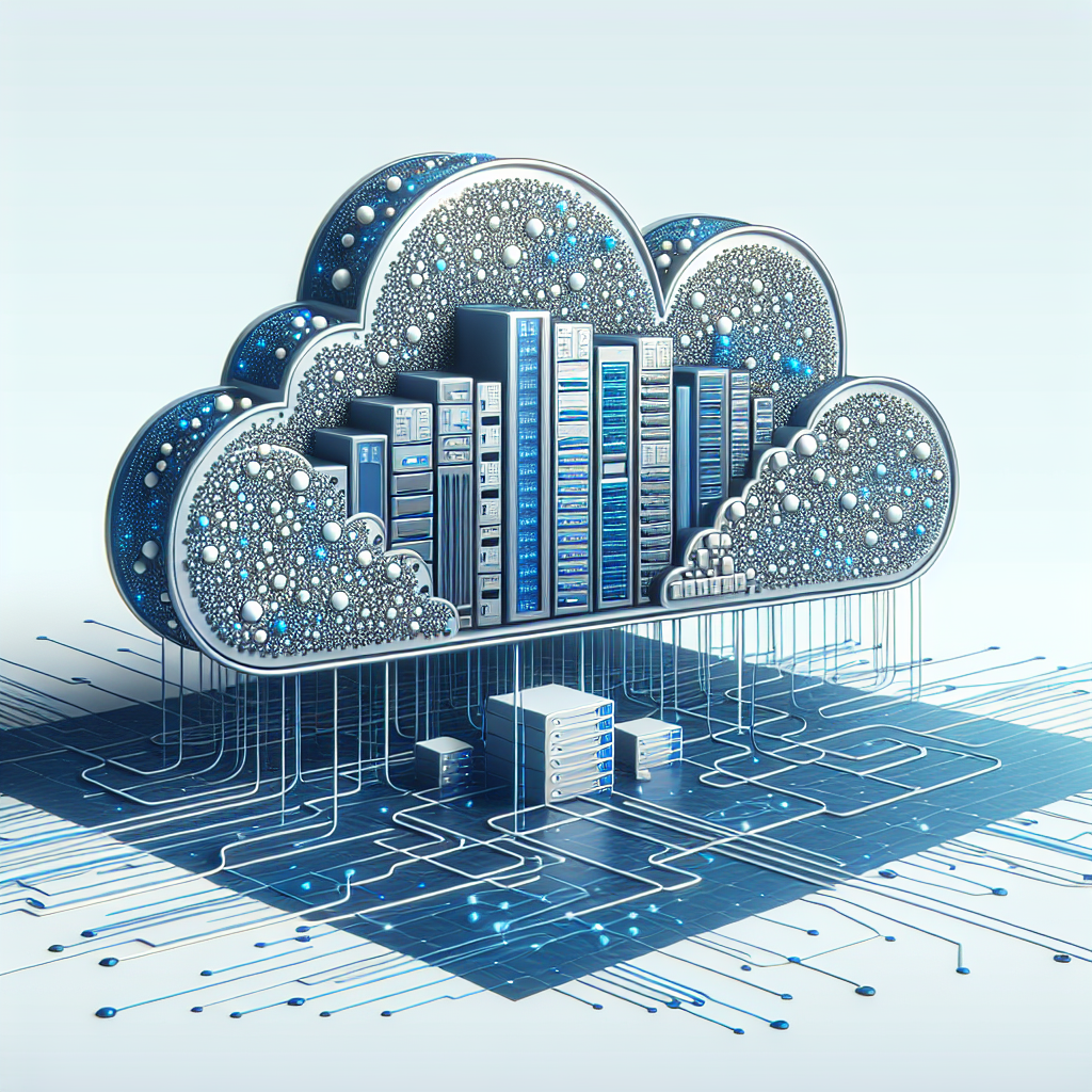 A realistic depiction of serverless architecture in web deployment with cloud networks.