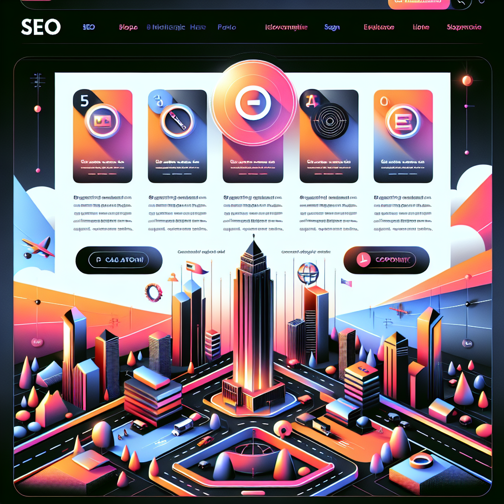 A realistic and professional image of an SEO tutorial webpage highlighting the fundamentals of SEO.