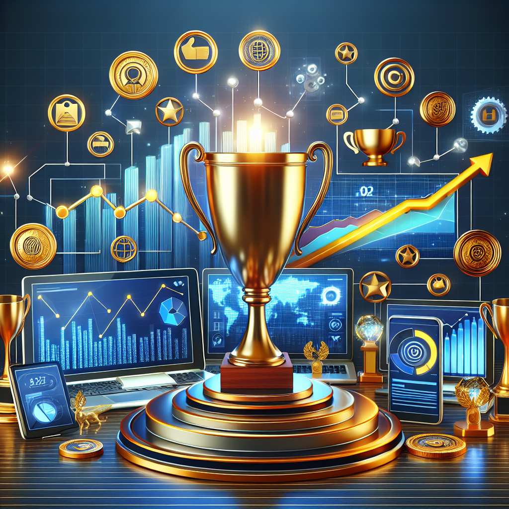 A realistic representation of themes related to internet marketing and excellence, inspired by the content of the specified URL.