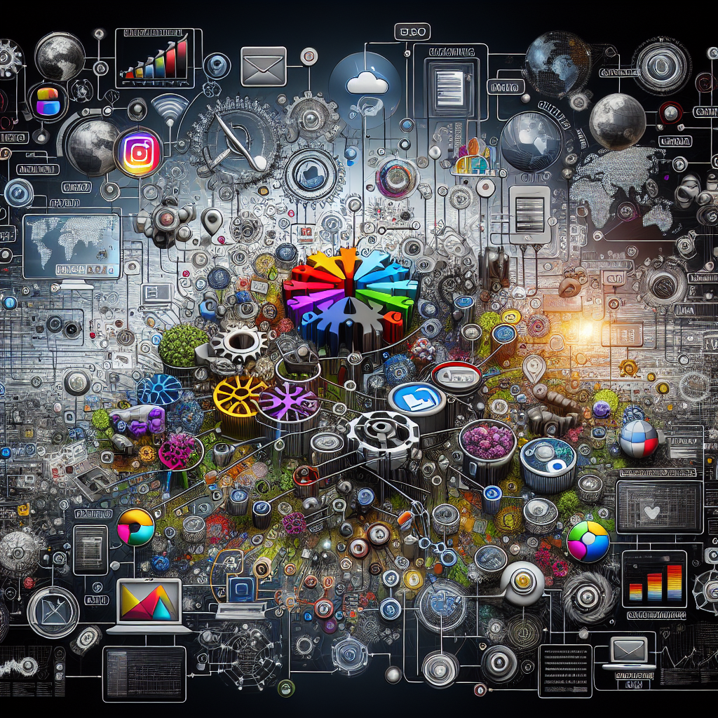 An image depicting the digital marketing landscape, inspired by a given URL, highlighting various online strategies and tools.