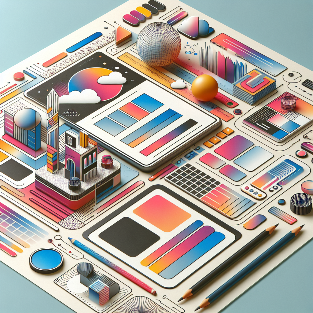 An image inspired by a web design trend for 2024 with a realistic style.