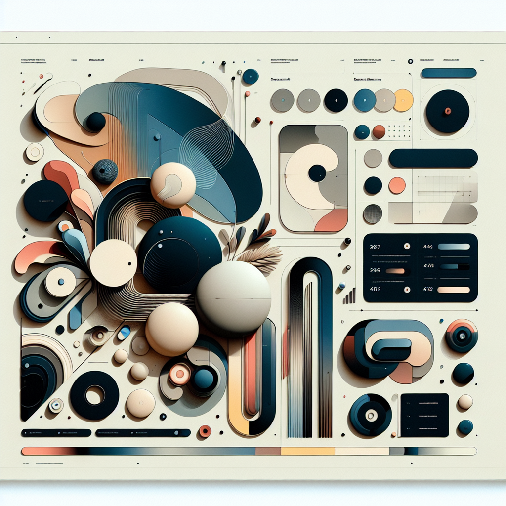 Modern and sleek web design trends of 2024, featuring minimalist interfaces, bold typography, and dynamic shapes.