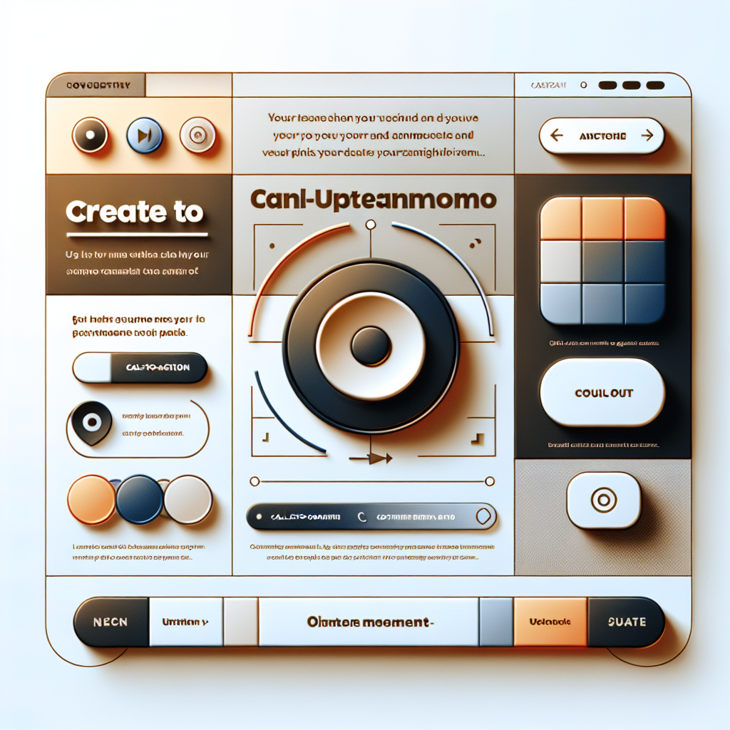 Call-to-action interface on a modern website.