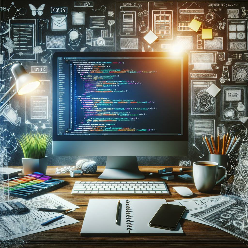 An introductory scene on website development