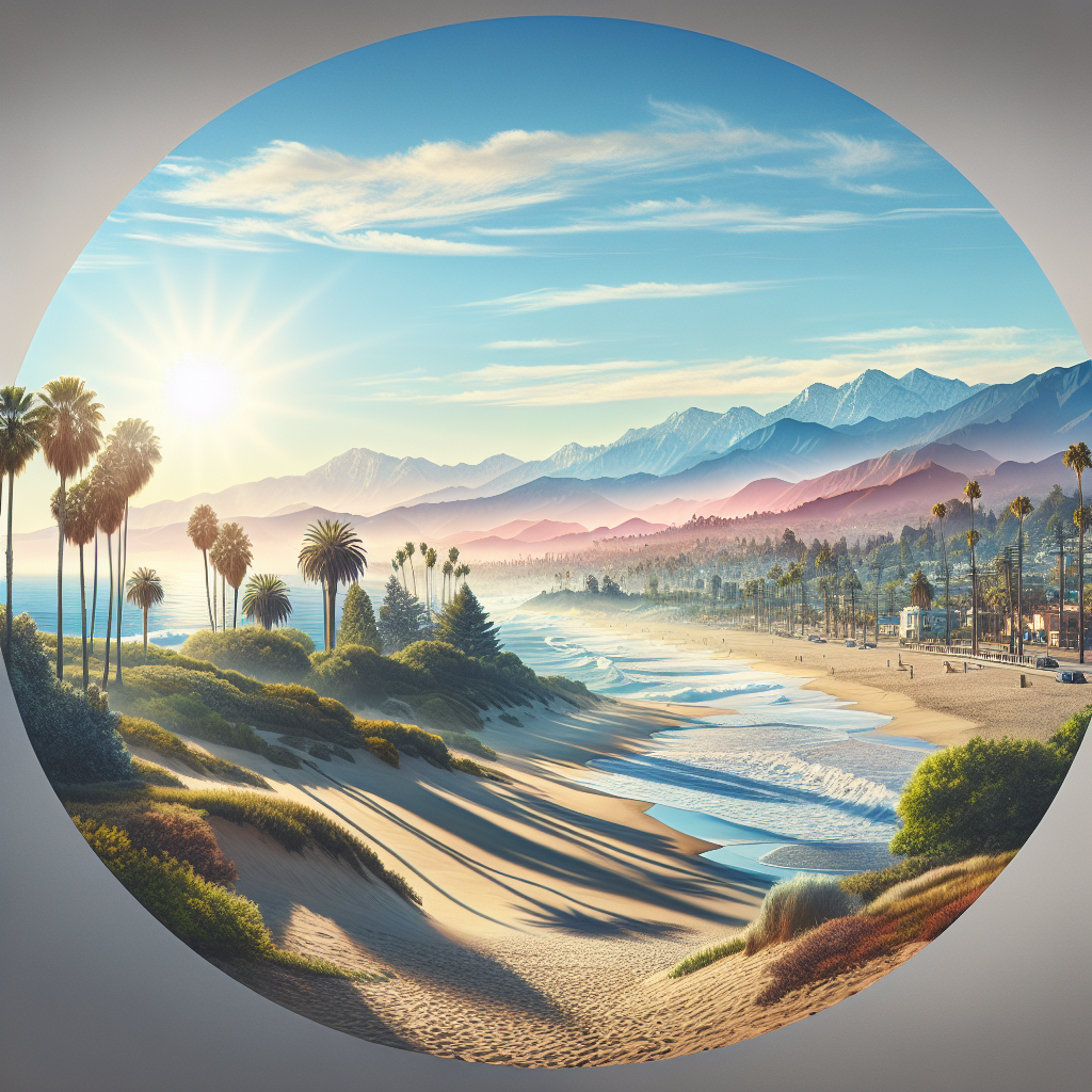 A realistic depiction of a Southern California scene as seen in the URL provided.