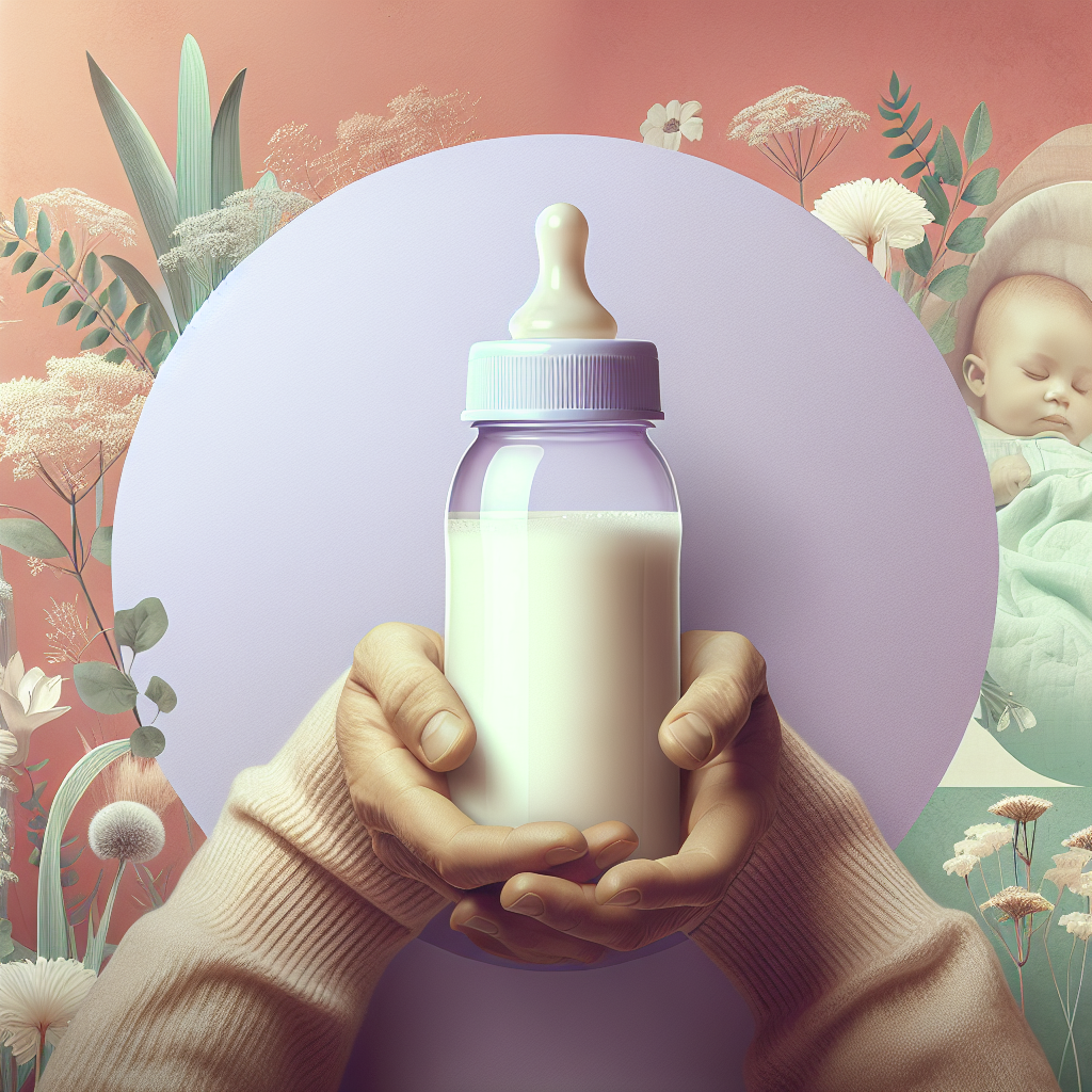 Enfamil Gentlease Ready to Feed bottle in a cozy nursery with a calm baby and caring parent.