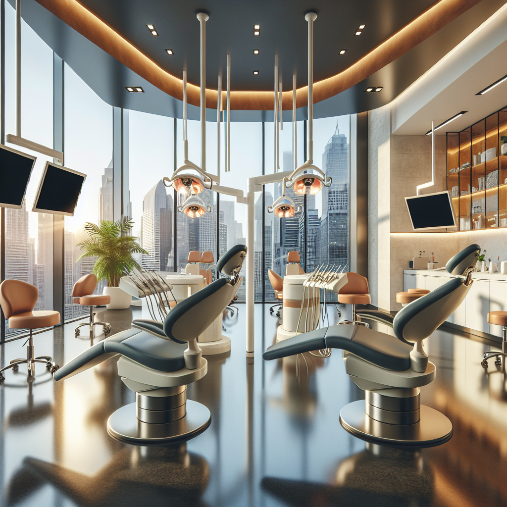 Interior of Q & M Farrer Park dental clinic with modern equipment and a welcoming atmosphere.