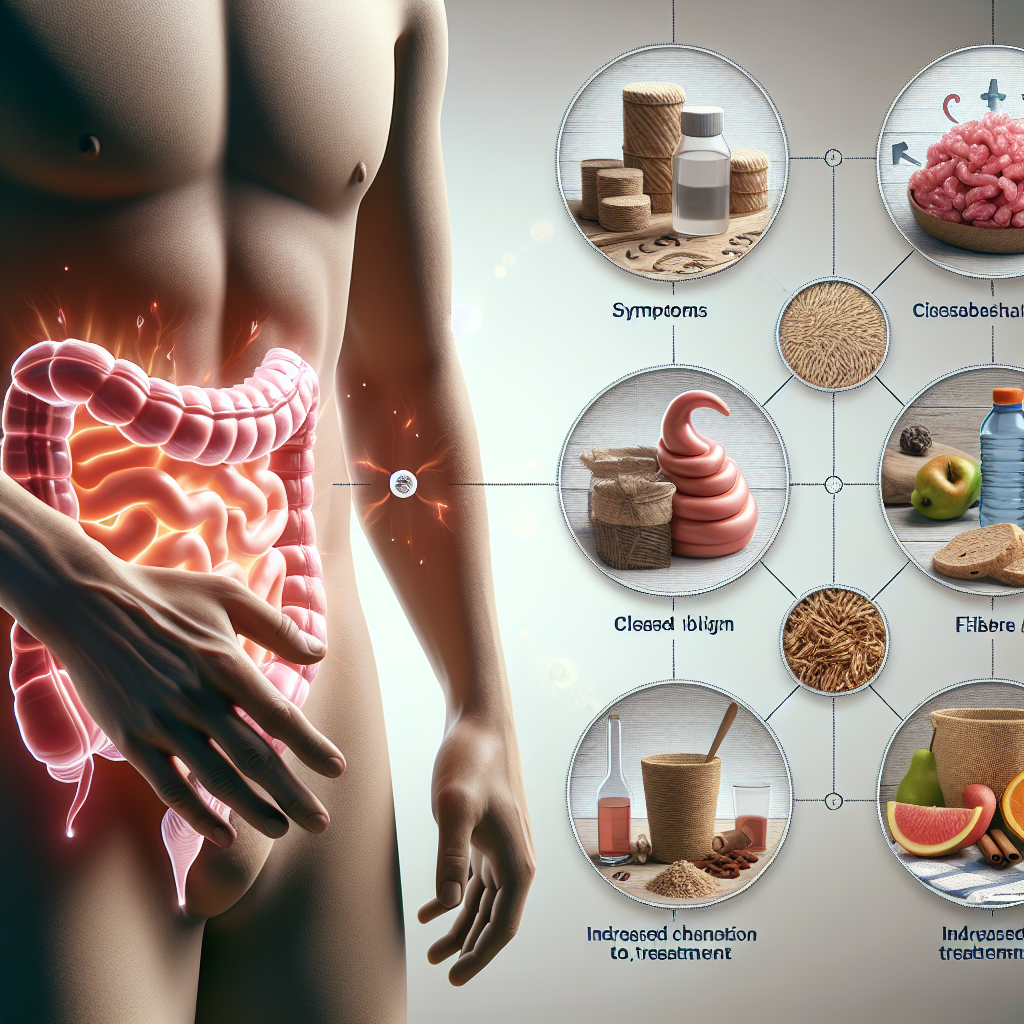 An image representing concepts from a health-related article about understanding constipation and treatments.