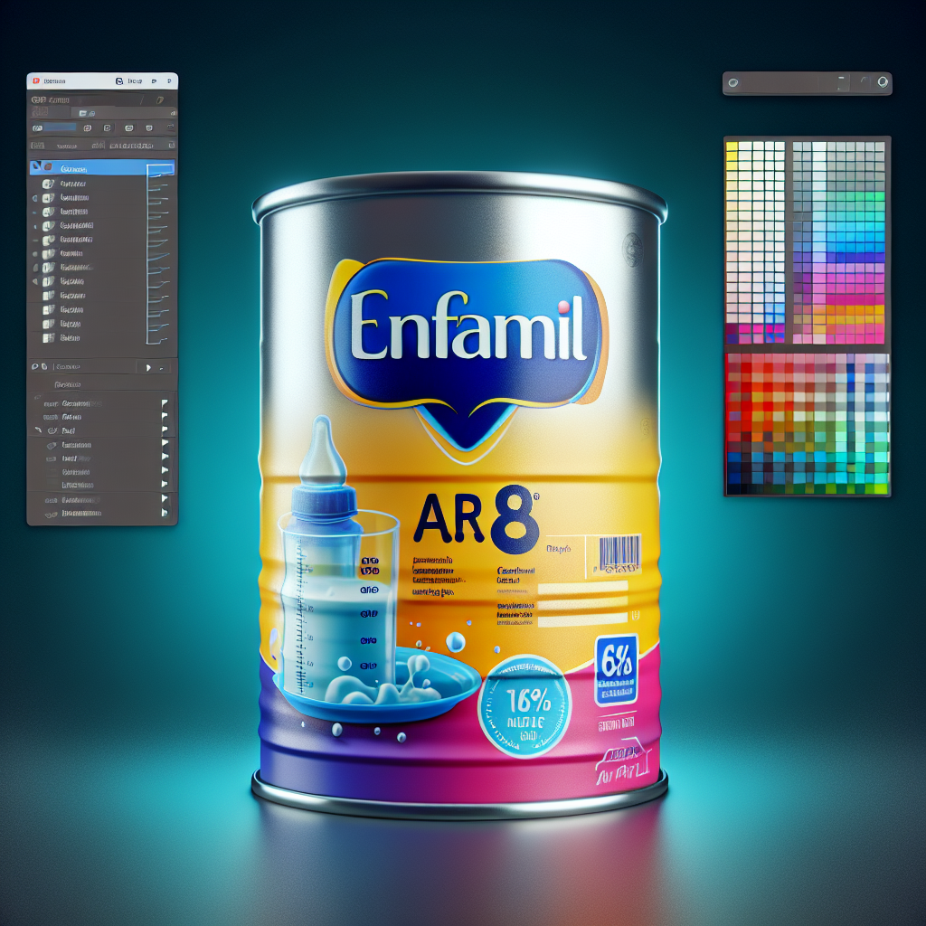 Realistic image of Enfamil A.R. formula canister.