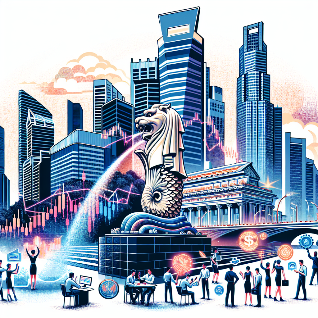 A realistic image of Singapore cityscape depicting business opportunities.