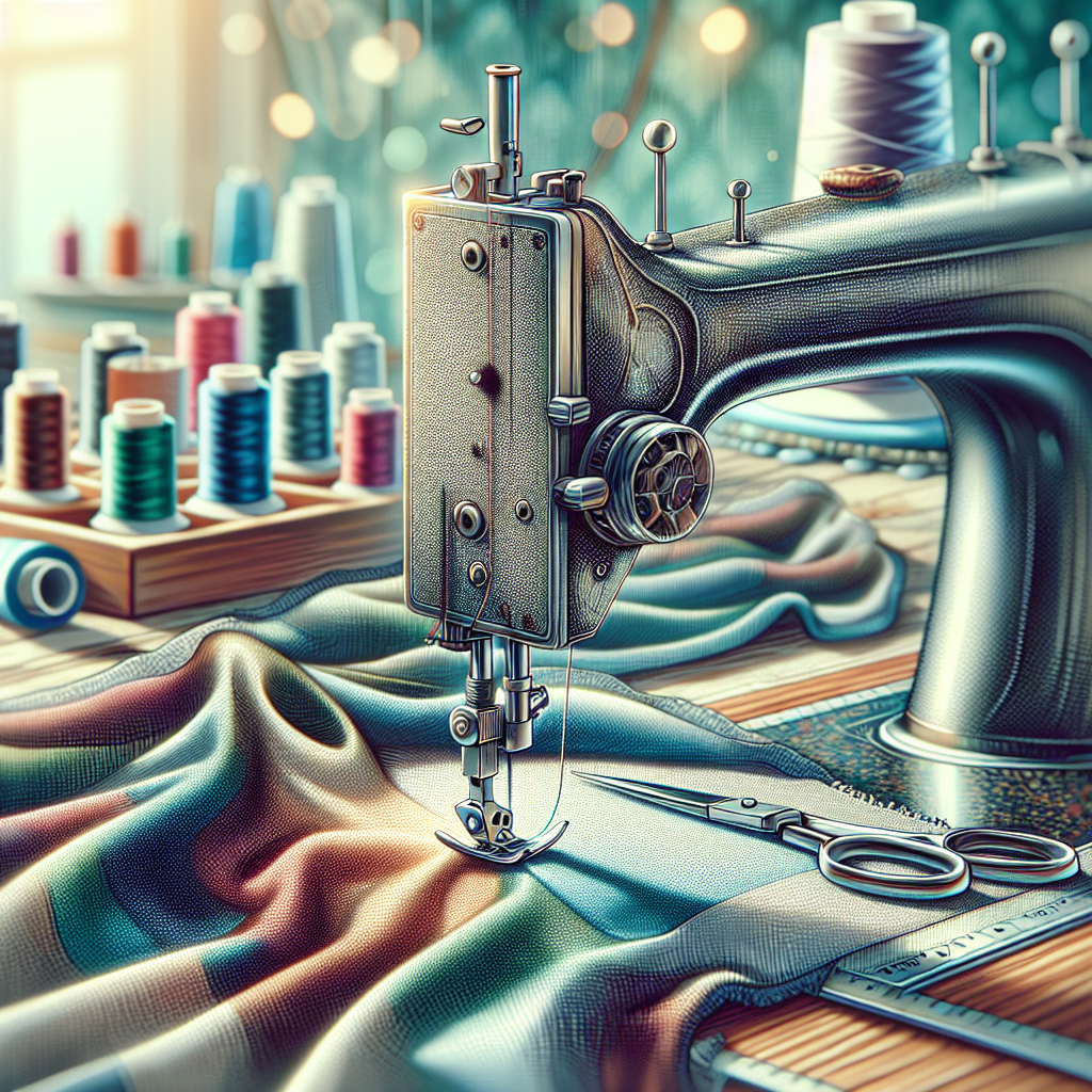 A close-up of a sewing machine showing fabric with puckering during sewing.