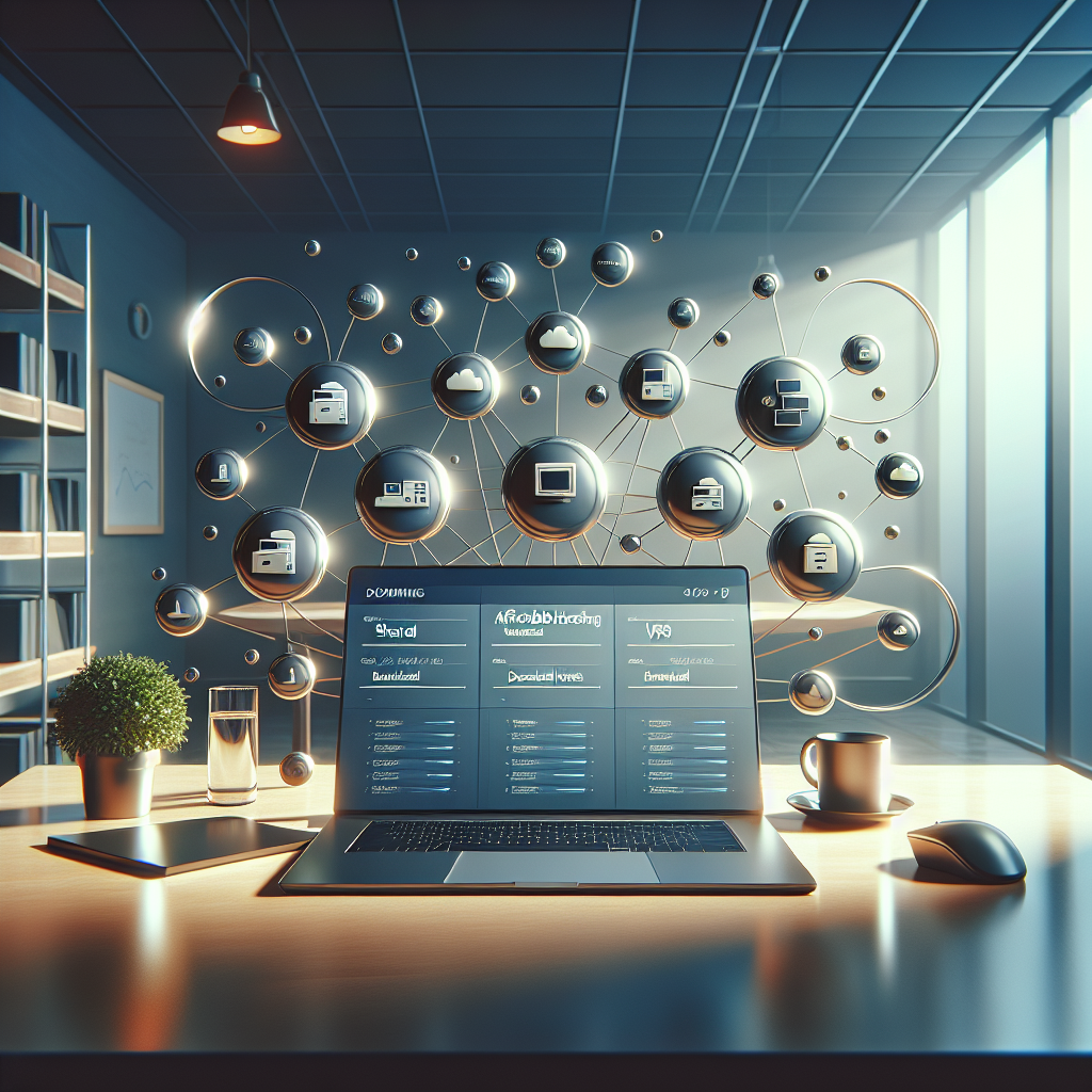 A modern laptop on a desk representing cheap web hosting options for beginners.