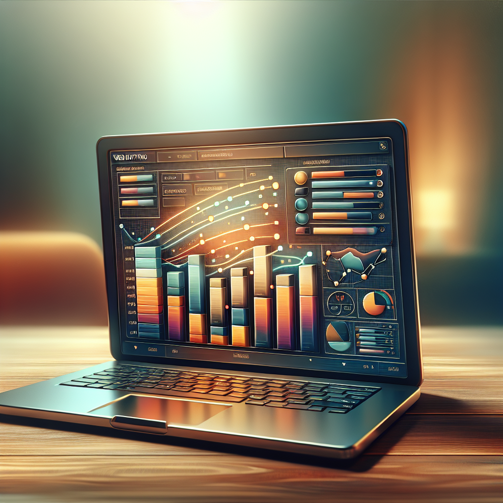 A laptop displaying a graph comparing web hosting prices on a wooden desk.