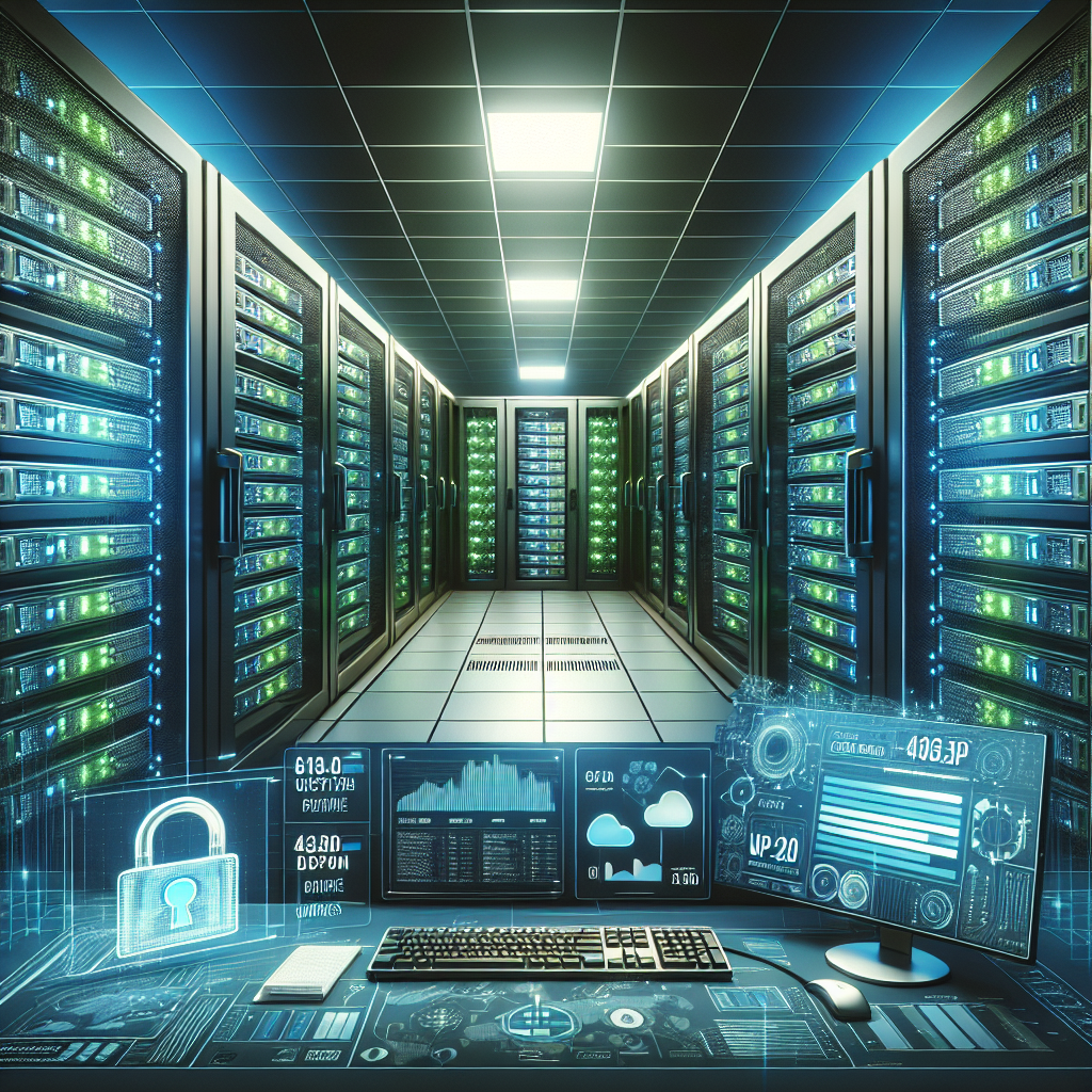 A high-tech server room illustrating the importance of web hosting services.