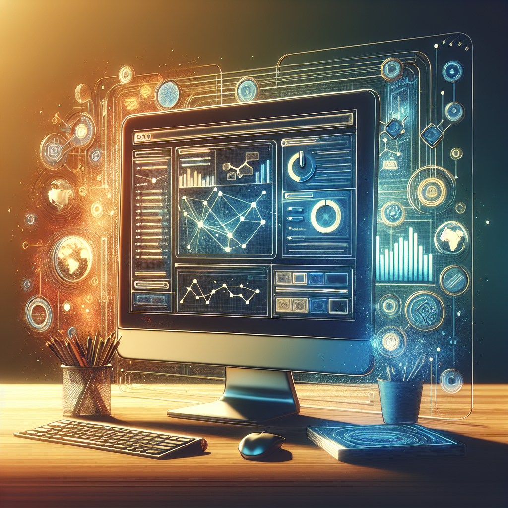 A digital workspace showing various website tools and functionalities.