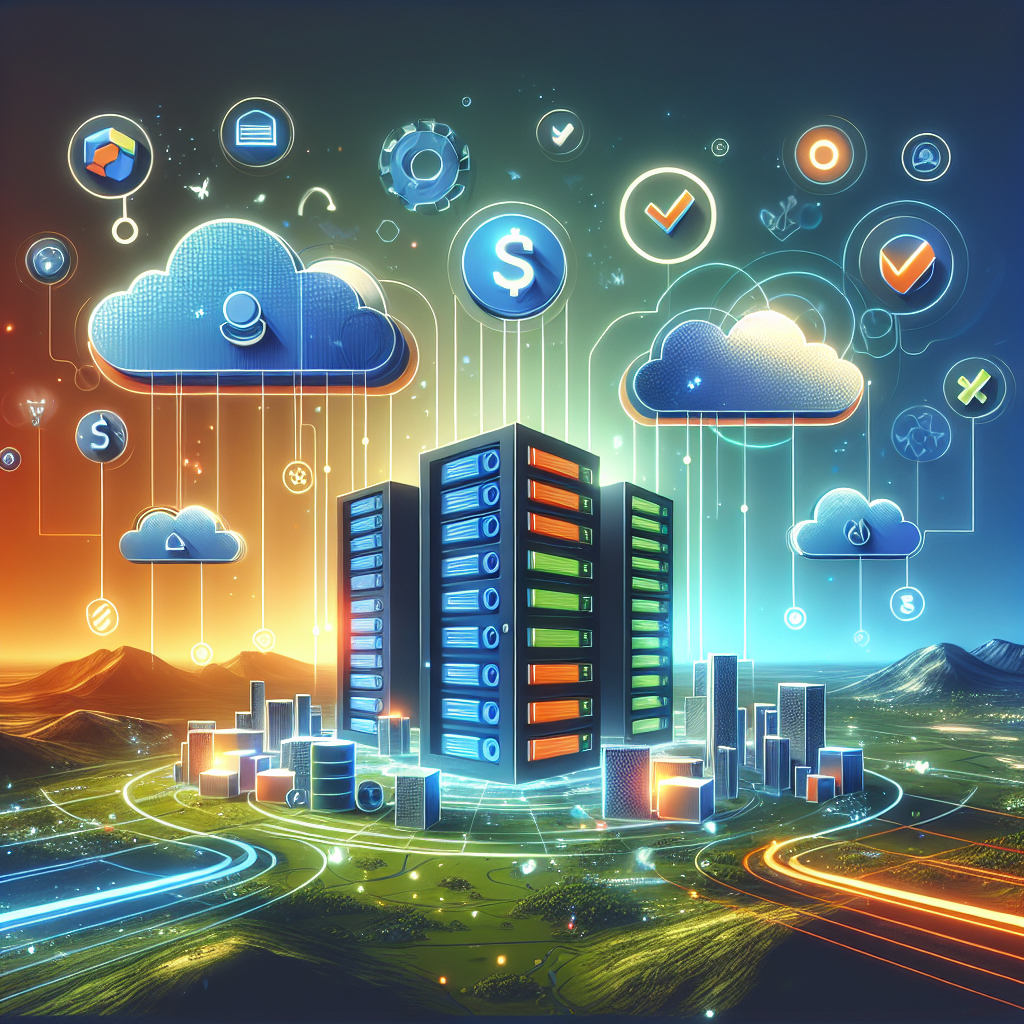 An illustration of abstract digital hosting options symbolizing affordability and reliability.