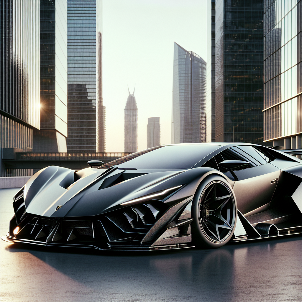 A high-resolution, realistic image of a Lamborghini SVJ.