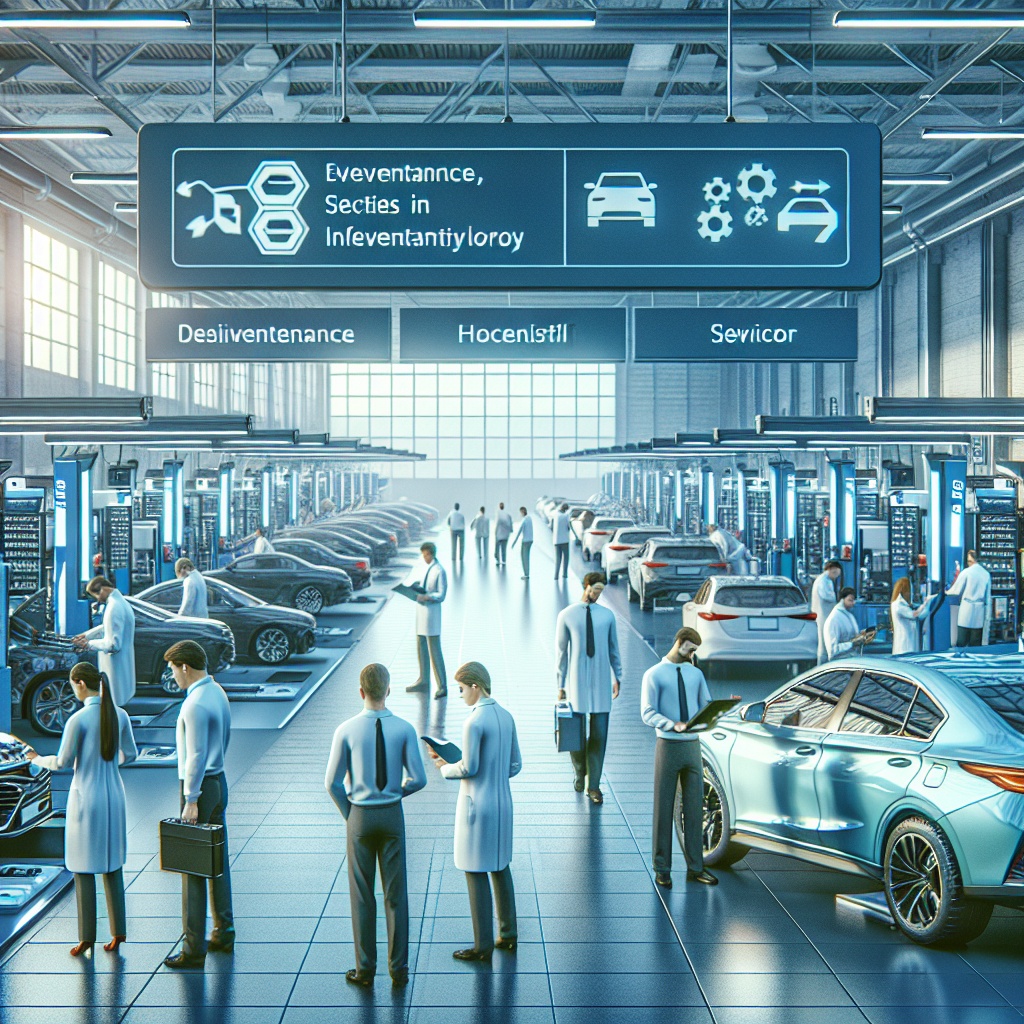 A car dealership service center showcasing efficiency and modern technology.