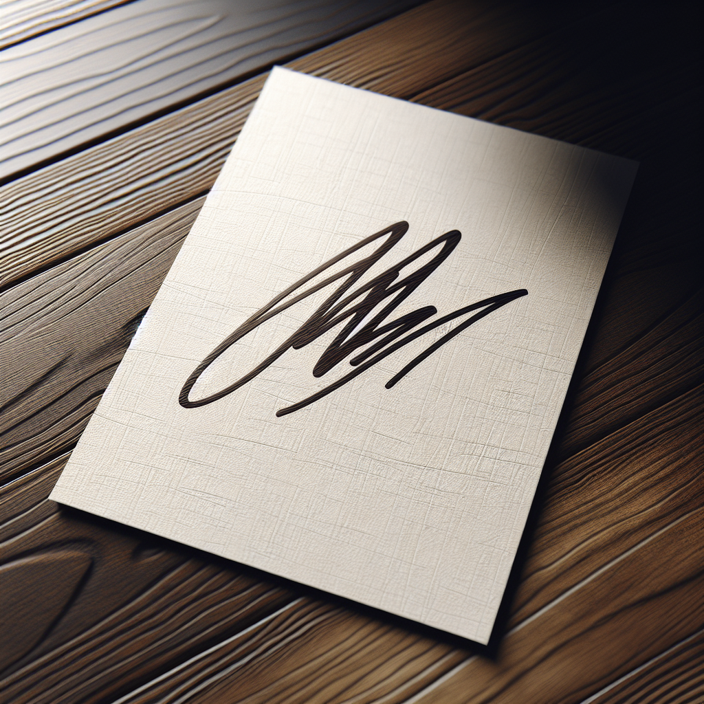 An authentic Eminem autograph in black ink on textured white paper, placed on a wooden surface with moody lighting.