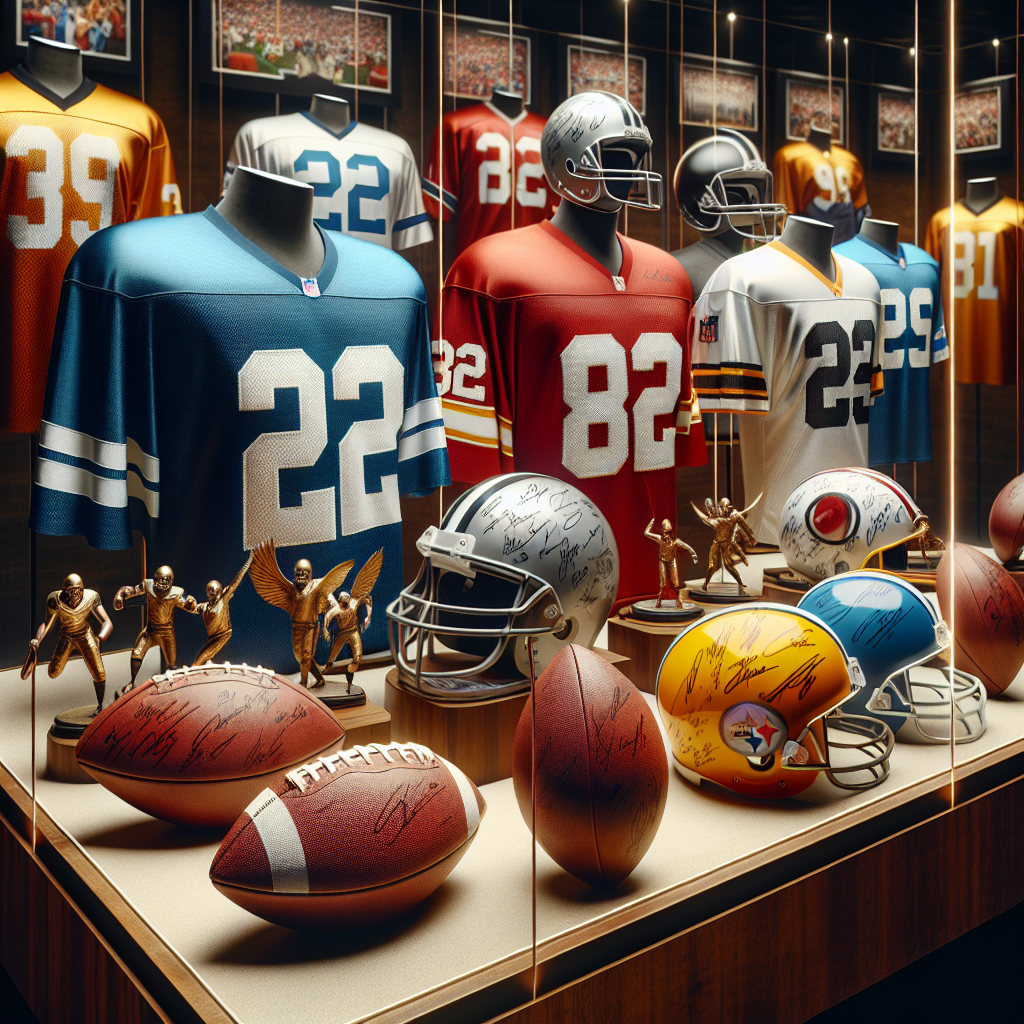 Realistic image of sports memorabilia similar to a collection found at a URL.