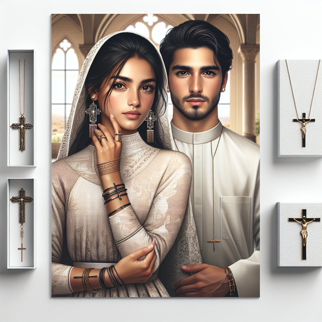 A realistic depiction of Christian fashion showcasing modest, stylish attire with faith-inspired elements.
