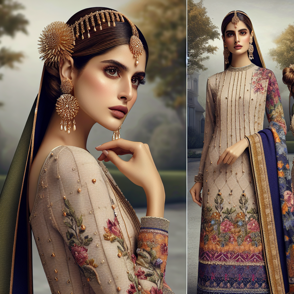 A woman in stylish gospel-inspired wear in a scenic setting.