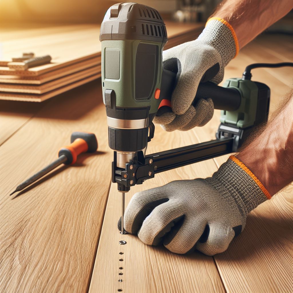 A close-up view of the cross-section of engineered wood flooring, highlighting the layered structure and quality materials that contribute to its cost.