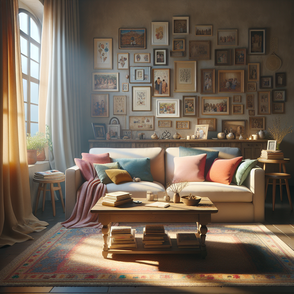 A cozy living room symbolizing a common-law partnership.