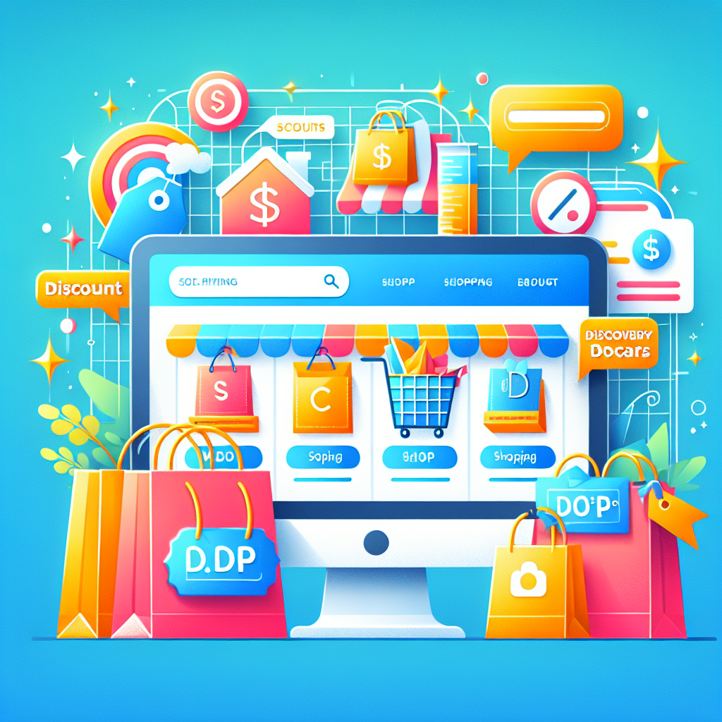 A realistic depiction of an online shopping website on a desktop screen, highlighting rewards and discount elements.