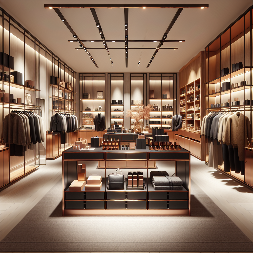 Interior of a modern upscale retail store representing V Shop brand in Thailand.