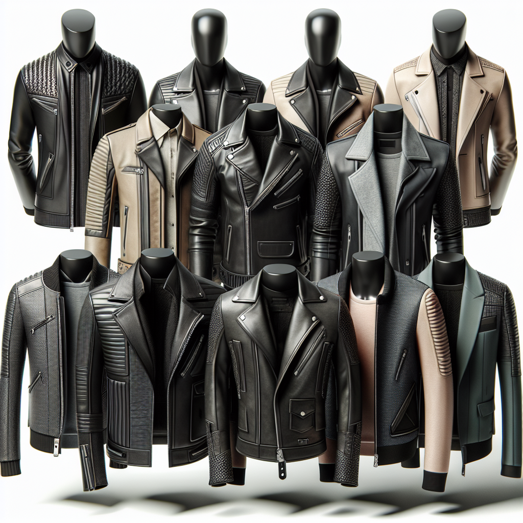 A trendy collection of stylish jackets.