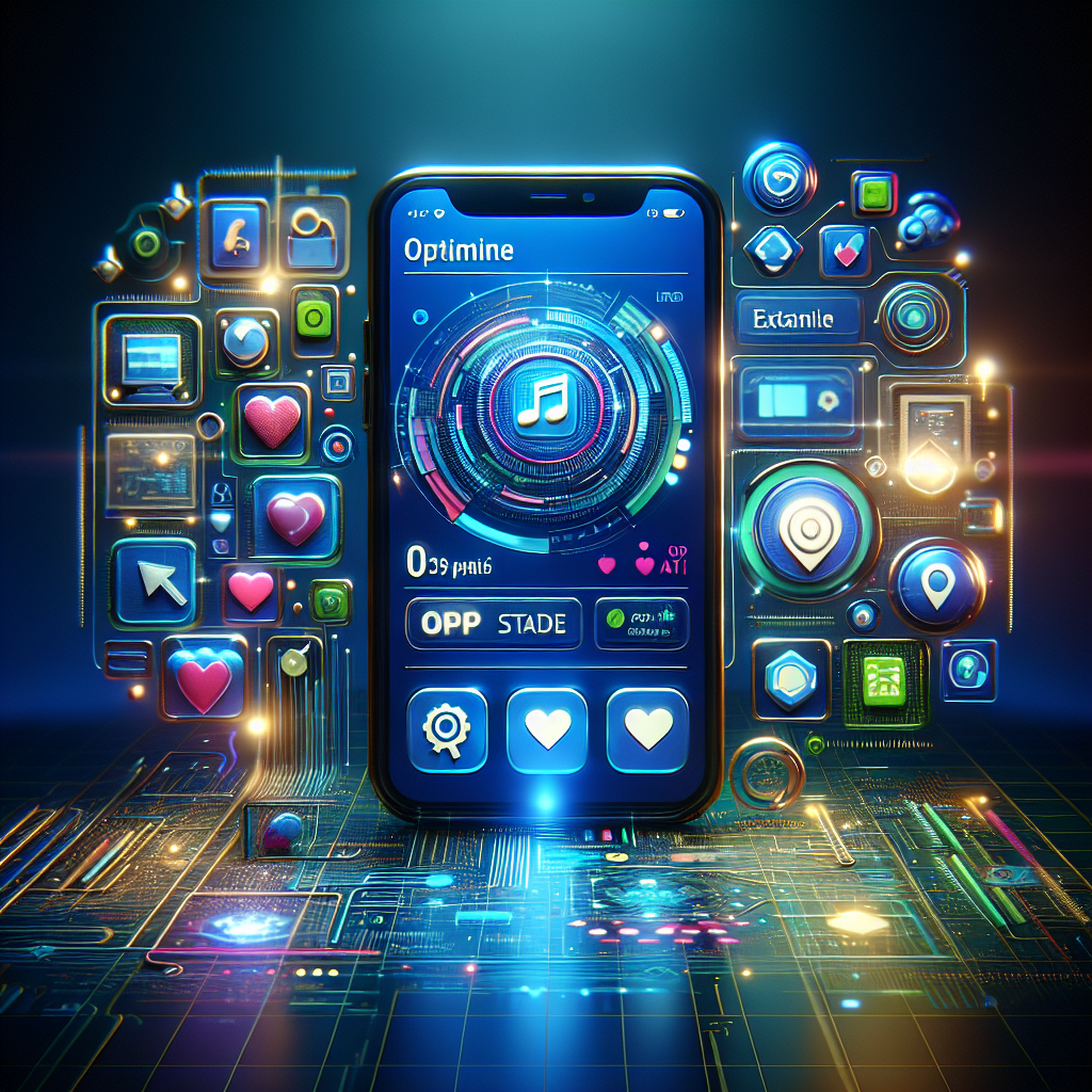 An illustration of a smartphone screen showcasing a colorful app listing related to App Store Optimization.